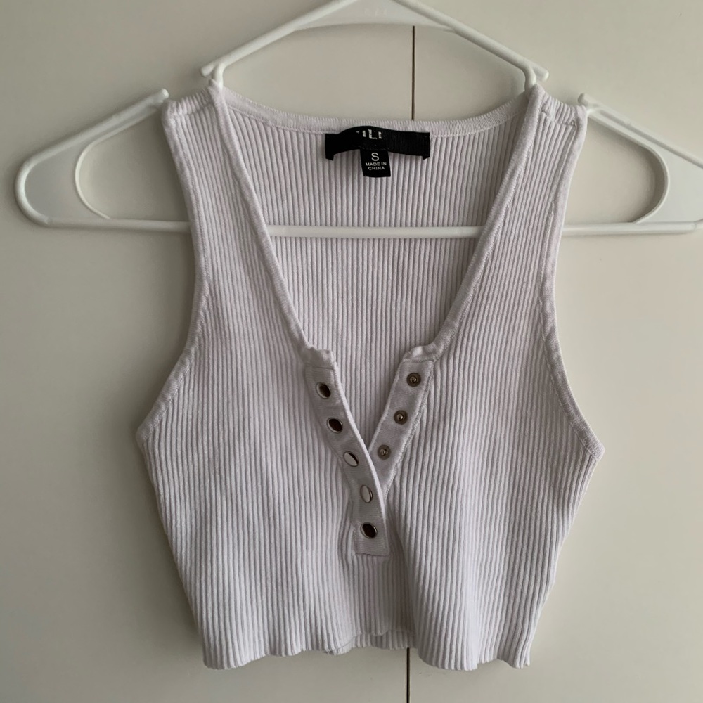 White crop top